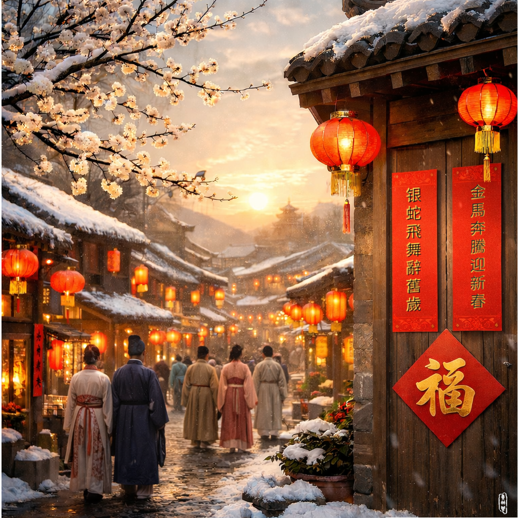 乙巳腊尽贺年诗札